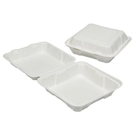 Desorden 735001 9 x 9 x 3 in. Clamshell Hinged Lid Togo Food Containers DE3197905